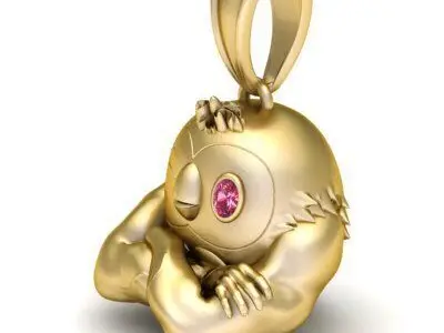 LUXURY FROG PENDANT 3D PRINTABLE MODEL  3D print model