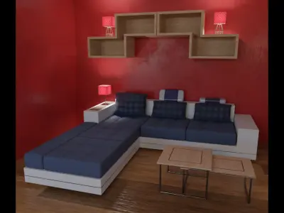 Full Kit interior for modern house 3D model