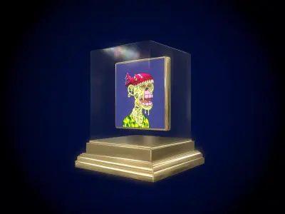 Mutant Ape 3 Gold Club Low-poly 3D model