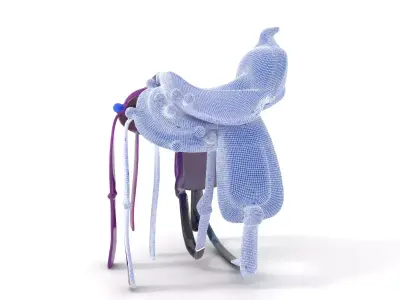 Vibrant Purple Saddle model pack Low-poly 3D model