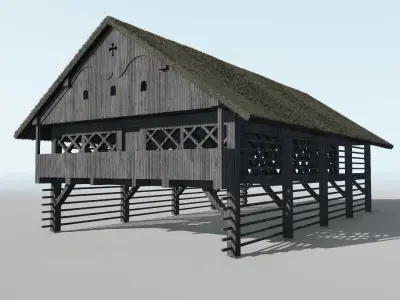 Haystack Kozolec Toplar 3D model