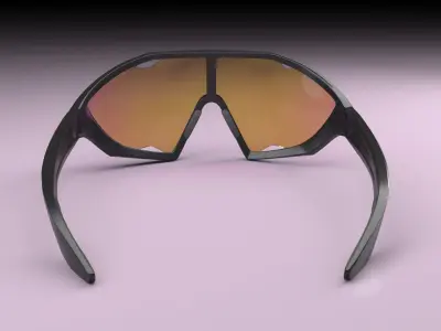 Prada Active PS 10US sport sunglasses  Low-poly 3D model