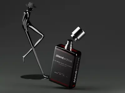 Luxury Perfume Bottle 3D Model Low-poly 3D model