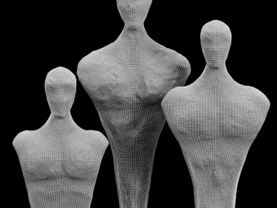 Clay Sculpture of the army 3D model