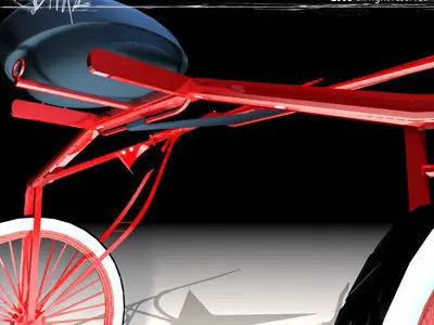 Racing sulky 3D model