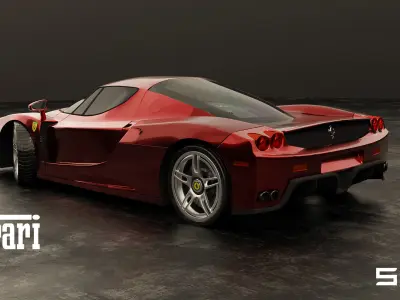 Ferrari Enzo 2002 Low-poly 3D model purchase