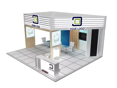 Booth Exhibition Stand a556a 3D model