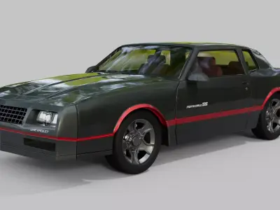 1987 Chevrolet Monte Carlo SS 3D model
