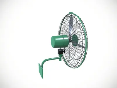 Wall mount fan 3D model