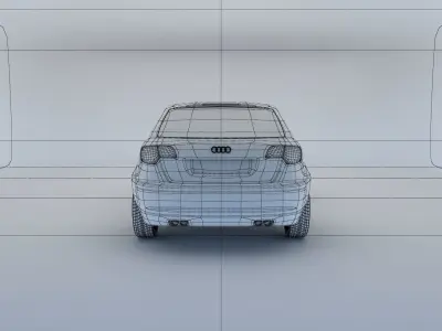 Audi A3 Sportback 2004 3D model