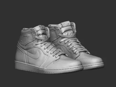 High-res mesh-Nike Air Jordan 1 Retro High 3D print model