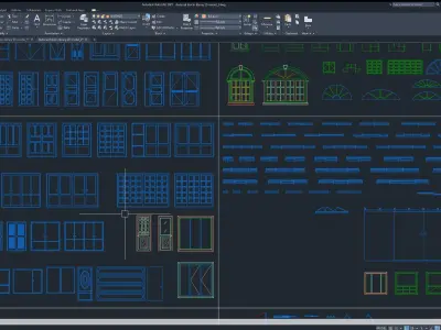 Autocad blocks library model 2D 3D model