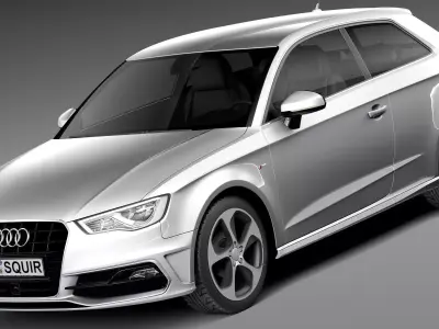 Audi A3 2013 S-Line 3D model