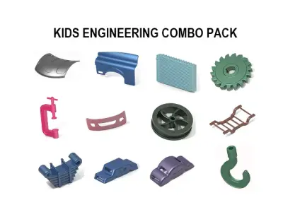 KIDS ENGINEERING COMBO PACK 3D Model Collection