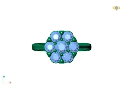 Women Ring 3DM Womens Ring 3d models 3D print model 3D print model shop