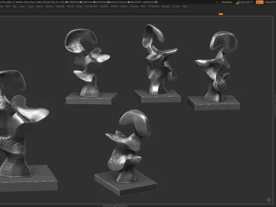 Modern Abstract Decorative sculpture 3d print model 3D print model purchase