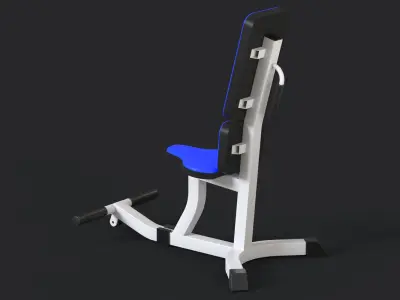 Gym Weight Bench 3D model