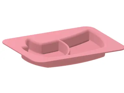 Kids Boat Partition Plate 3D print model