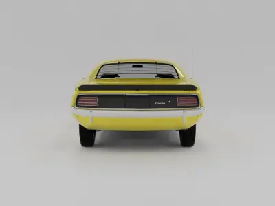 Plymouth AAR Cuda 1970 3D model 3D model
