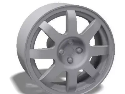 8 spokes rim - print model 3D print model