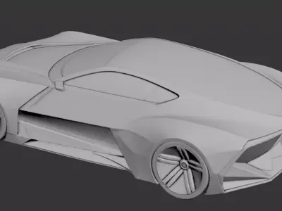 AI-Generated Concept Car - model 5 3D model