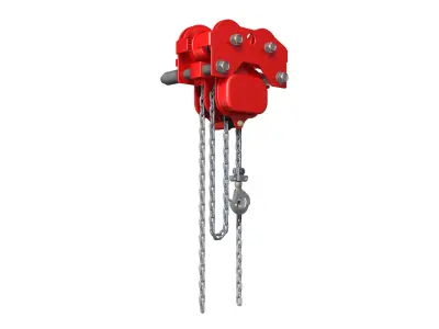 Industrial hoist garage tool 3D model