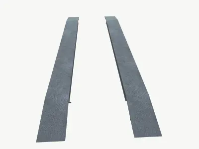 Car ramp Low-poly 3D model