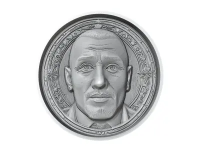 Arturo Vidal Footballer Medallion 3D print model