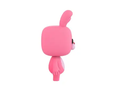 Cartoon Rabbit 3D model 2