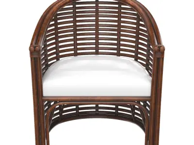 Knox Rattan Accent Arm Chair 3D model