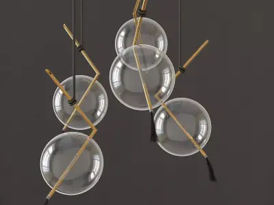 Contemporary Chandelier 3D model