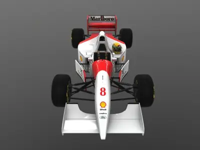 F1 McLaren 1993 MP4-8  Senna 3D model