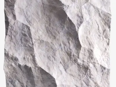 131-RockPanel piece of rock 3D model