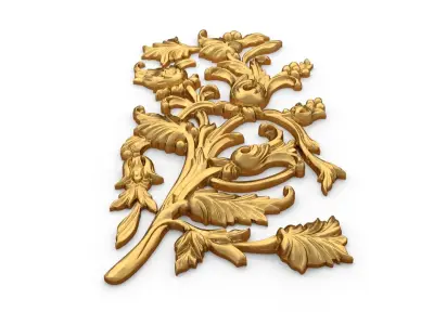 Classic carved decor ornament 382 3D model