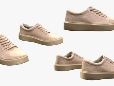 Shoes 2012 - All MH Bodies - UE5 Skeletons - Rigged Low-poly 3D model