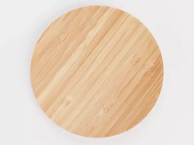 -Bamboo Plate- Low-poly 3D model