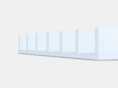 LACK Wall shelf unit 2 Low-poly 3D model