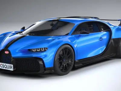 Bugatti Chiron Pur Sport 2021 3D model