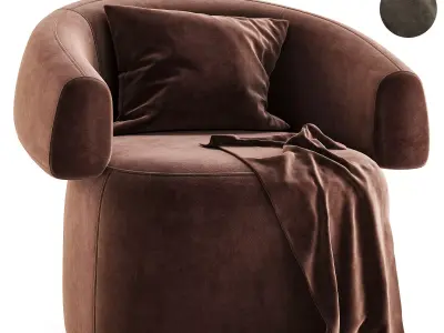 Ruff Armchair By Moroso 3D model