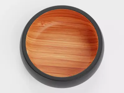 -Bamboo Bowl V7- Low-poly 3D model