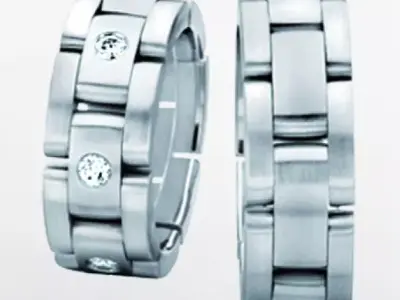 Wedding rings 235 3D print model