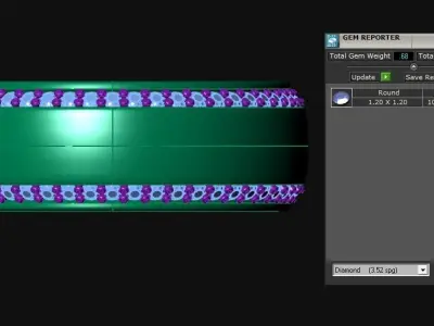 Diamond Jewelry Ring 3D print model 3D print model