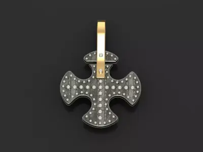Vintage cross 3D print model