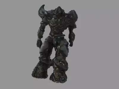 Melted Megatron transformers decepticons debree apocalyptic  Low-poly 3D model