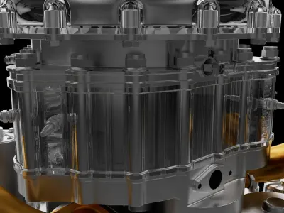 Two stroke rotary engine  3D print model