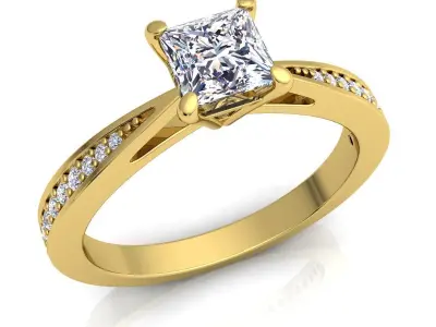 Engagement Ring  3D print model shop