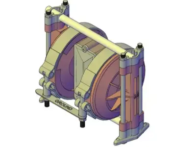Diaphragm pump 3D print model