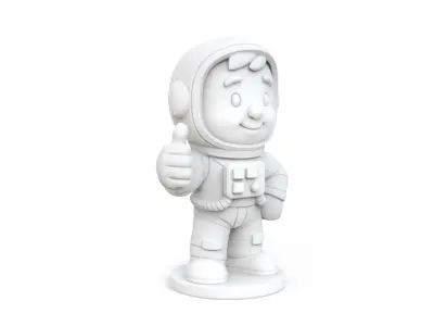 Astronaut Cartoon Character 3D Model STL Ready to Print 3D print model