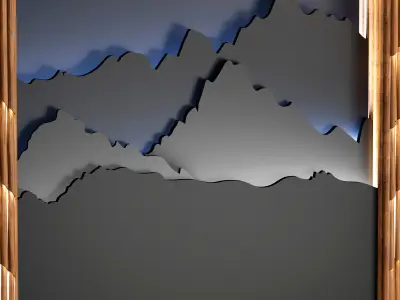 wall panels 001 3D model