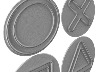 PlayStation Signs Neon Sign 3D model